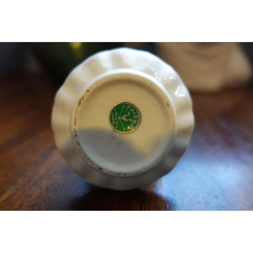 Vintage pottery mini bud vase the Ozarks‎ theme pottery toothpick holder